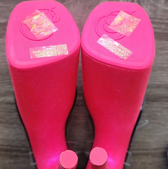 Neon Hot Pink Pleaser Heels - Picture 6 of 6